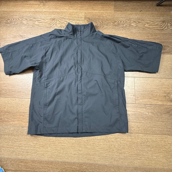 FootJoy DryJoys Men's Full-Zip Short Sleeve Windbreaker, Water Resistant XL Golf - Picture 2 of 15